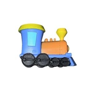 Moonbug Entertainment Color Train Toy, Blue & Orange Plastic Locomotive
